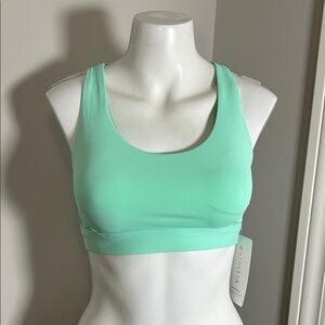 Athleta Ultimate Bra A-C Medium Impact Support Mint Green Sports Bra Sz S NEW